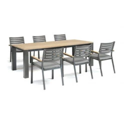 Kettler Elba Outdoor Dining Set, 6 Seats -Ketler Outdoors Shop 0393103 0200 elba dining table 220x100cm teak top 0393101 0200 web 44361.1662993145