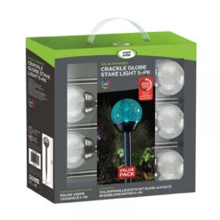 Solar Crackle Globe Stake Light, 5pc Carry Pack -Ketler Outdoors Shop 4136369 1001031 4 2 3 600 08908.1687259398
