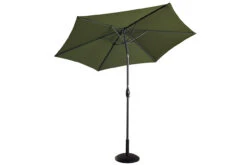 Hartman Balearic Market Parasol - Grey/Forest Green