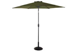 Hartman Balearic Market Parasol - Grey/Forest Green -Ketler Outdoors Shop 6710605810.S02 64184.1687508938