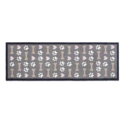 Howler & Scratch Patterned Hearts & Bones Rug 50 X 150cm