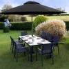 Supremo Livorno 8 Seat Rectangular Dining Set With 220x100cm Table -Ketler Outdoors Shop KITSET3405 65828.1674297278