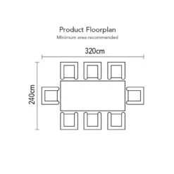 Supremo Mirfield 8 Seat Rectangular Bar Set With 180x100cm Fire Pit Table -Ketler Outdoors Shop MIRFIELD 8 SEAT BAR FIREPIT SET 4 18055.1681225094