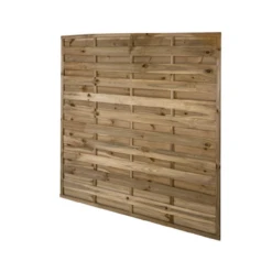 Forest Pressure Treated Decorative Flat Top Fence Panel
