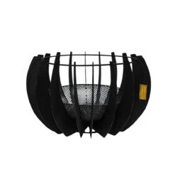 Outdoor Solis Firebowl In Matt Black