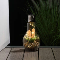 Solar Glass Bulb With Flowers & Copper Wire 18cm -Ketler Outdoors Shop Solar Glass Bulb With Flowers Copper Wire 18cm 1 62531.1681120139