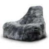 Mighty B Bag Fur Bean Bag - Grey -Ketler Outdoors Shop fur bag grey on white 1web3 53168.1662991827