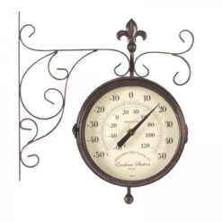 Marylebone Station Wall Clock And Thermometer 8in -Ketler Outdoors Shop gagclo0025 4 31586.1662991367