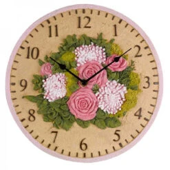 Floral Wall Clock 12" -Ketler Outdoors Shop gagclo0050 2 1 30968.1662991368