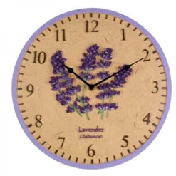 Lavender Wall Clock 12" -Ketler Outdoors Shop gagtop0046 2 28104.1662991364