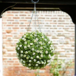 Smart Garden White Rose Ball - 30cm -Ketler Outdoors Shop gagtop0057 28583.1662991344