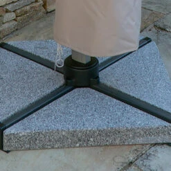 Bramblecrest Granite Parasol Base 4 X Triangles - 25kg Each