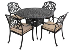 Hartman Amalfi 4 Seater Dining Set Bronze / Amber -Ketler Outdoors Shop kitset0165 3 23998.1687440848