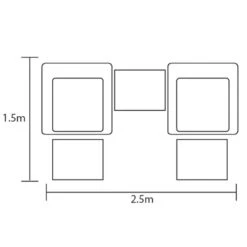 Hartman Amalfi 4 Seater Dining Set Bronze / Amber -Ketler Outdoors Shop kitset0165 5 68292.1687440848