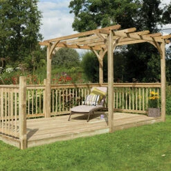Forest Ultima Pergola And Patio Decking Kit - 24 X 49m