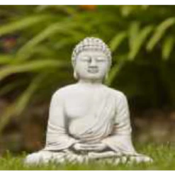 Border Stoneware Mini Fan Buddha