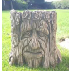 Border Stoneware Tree Trunk Man Pot