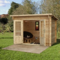 Forest Harwood 3m X 2m Log Cabin - Pent Roof, 34kg Felt Plus Underlay