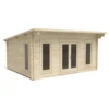 Forest Mendip 5m X 4m Log Cabin - Pent Roof, Double Glazed, 24kg Polyester Felt, Plus Underlay -Ketler Outdoors Shop new project 1302 57708.1665133360