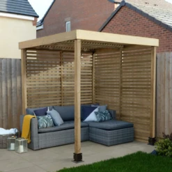 Forest Modular Pergola With 2 Side Panel Packs