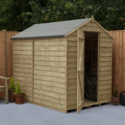 Forest Overlap Pressure Treated 7x5 Apex Shed - No Window