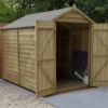 Forest Overlap Pressure Treated 8x6 Apex Shed - Double Door, No Windows -Ketler Outdoors Shop new project 1436 66629.1665133364