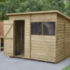 Forest Overlap Pressure Treated 8x6 Pent Shed