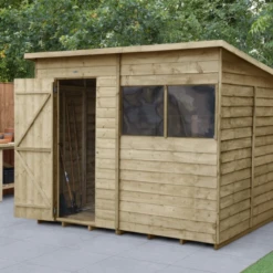 Forest Overlap Pressure Treated 8x6 Pent Shed