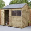 Forest Overlap Pressure Treated 8x6 Reverse Apex Shed -Ketler Outdoors Shop new project 1442 11130.1665133364