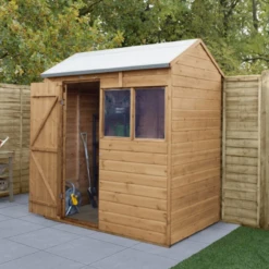 Forest Shiplap Dip Treated 6x4 Reverse Apex Shed