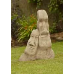 Border Stoneware Leaning Easter Island Head