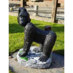 Border Stoneware Gorilla On Base