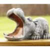 Border Stoneware Hippo With Mouth Open -Ketler Outdoors Shop new project 848 46020.1665133555
