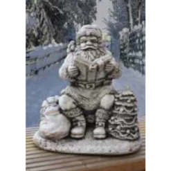 Border Stoneware Sitting Santa
