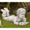 Border Stoneware Laying Girl With Book -Ketler Outdoors Shop new project 939 22519.1665133572
