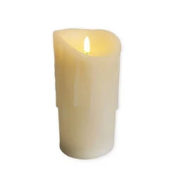 23x9cm Cream Flickerbright Textured Candle -Ketler Outdoors Shop olacan0056 1 1 46253.1662993031