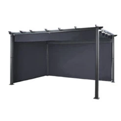 Hartman Grey Curtain Pack - For The 3 X 4m Square Roma Pergola