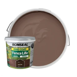 Ronseal One Coat Fence Life Dark Oak 5L