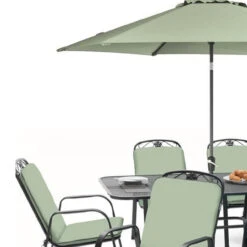 Kettler Siena 4 Seat Set - Table, Parasol, Cushions & Base -Ketler Outdoors Shop siena 6 seat set sage 1 41113.1673597371
