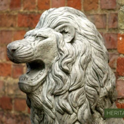Heritage Lion Statue - Antique Grey